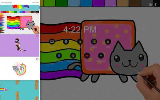 Nyan Cat New Tab Theme