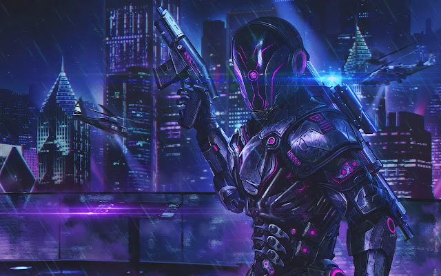 Sci-fi Cyberpunk Soldier Wallpapers New Tab