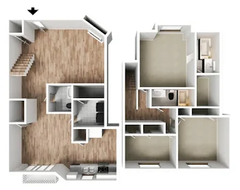 Go to The Summit - Renovated Floorplan page.