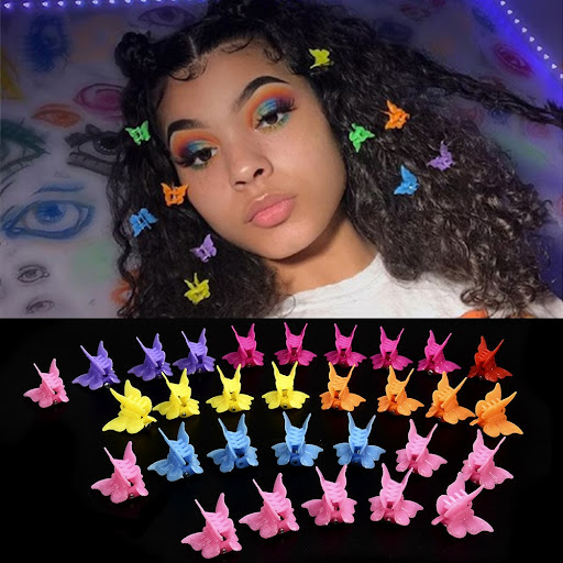 Title 4, Colorful mini hair clips Style your hair and cr...