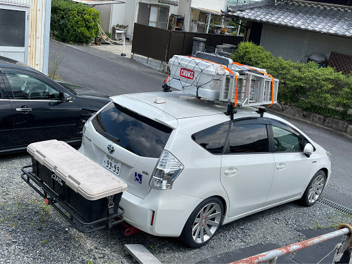 錆止め塗装していますプリウスα ヒッチメンバー