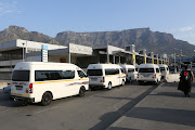 Taxis return to Cape Town station after the strike was called off. File photo.