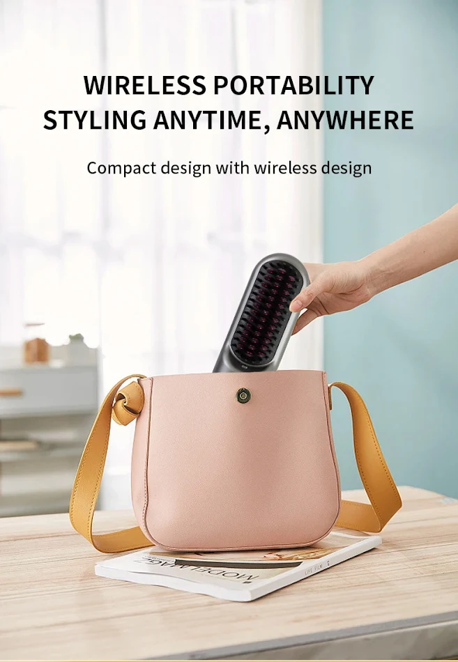 Glätteisen mit Anionen und Lockenstab in einem Gerät. Elektrischer Haarglätter und Lockenwickler für glattes Haar oder Locken, perfekt für jeden Look.