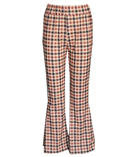 Title 6, Ladies Plaid Print Fashion Slim Bootcut Trouser...