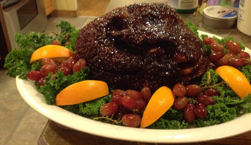 Dr. Pepper Glazed Ham