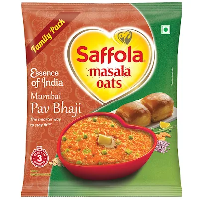 Saffola Oats - Masala, Mumbai Pav Bhaji - 2x120 g