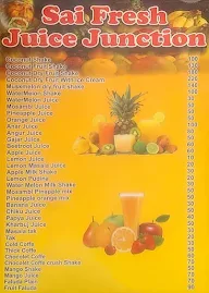 Sai Fresh Juice Junction menu 2