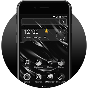 Download Stylish Black Phone 7 Launcher For PC Windows and Mac
