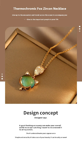 Title 5, Female Gradual Color Changing Design Warm Stone...
