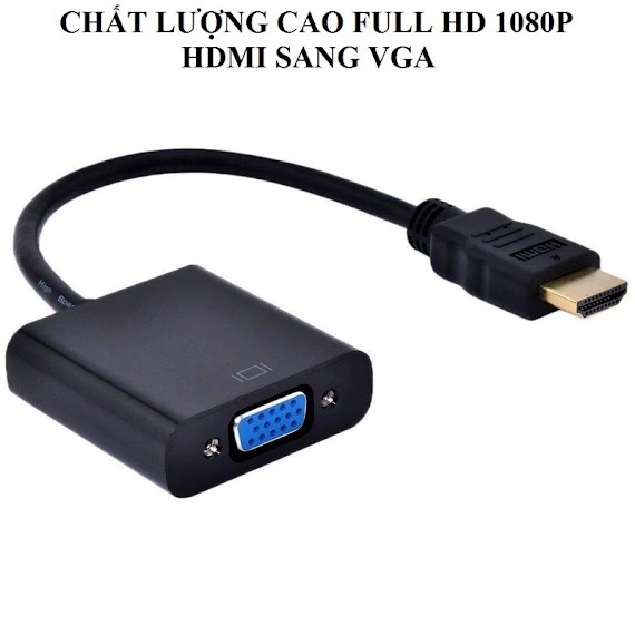 Cáp Chuyển Đổi Tín Hiệu Hdmi Sang Vga Dài 20Cm , Hdmi To Vga, Dây Máy Chiếu Laptop Pc