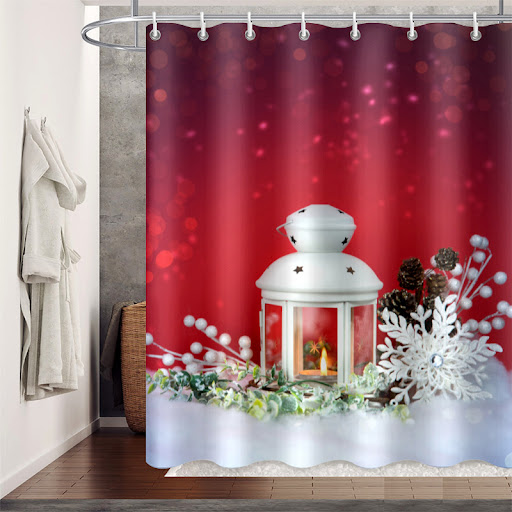 Title 1, Movable Waterproof Shower Curtain Polyester Mil...