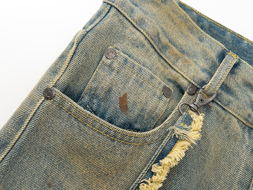 Title 9, Mens New Water Wash Speckled Ink Chain Blue De...
