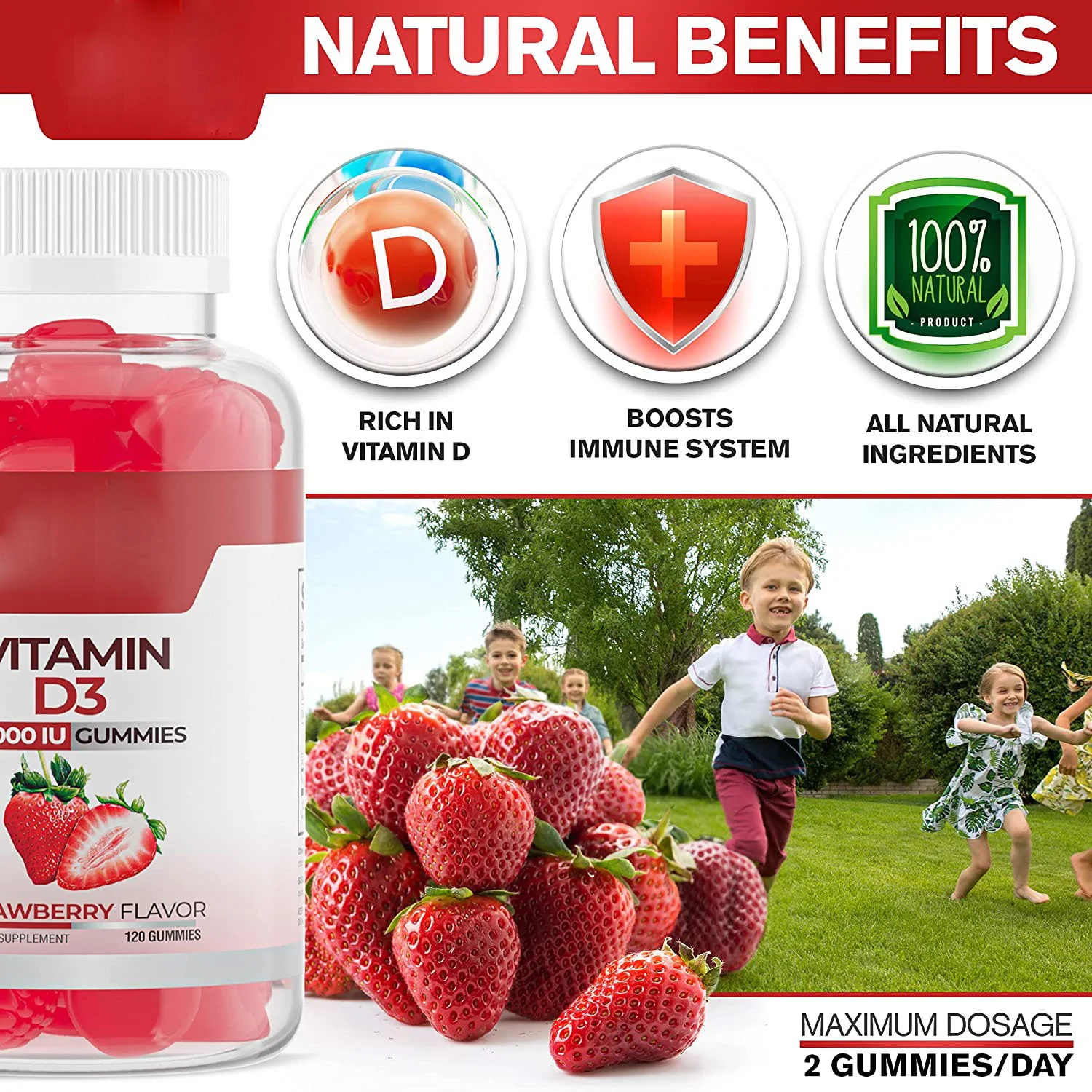 Title 5, Vitamin D3 Gummies Lezzetli Bağışıklığı Güçlend...