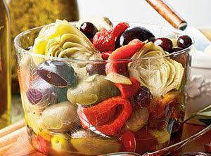 Marinated Peppers, Artichokes, and Olives