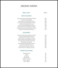 Momo Monk menu 2