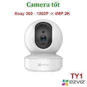 Camera Ezviz Ty1 1080P / 4Mp 2K Siêu Nét - Xoay 360 Độ - Đàm Thoại 2 Chiều