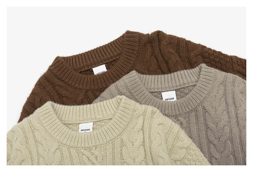 Title 23, Japanese-style Retro Brocade Round Neck Sweater...