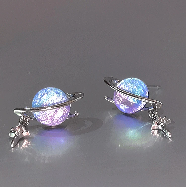 Brincos femininos de resina, moda, estrela de oito pontas com agulha de prata, contas redondas, combinam com tudo, elegantes e charmosos.