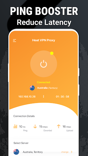 Screenshot Heat VPN Proxy Master VPN App