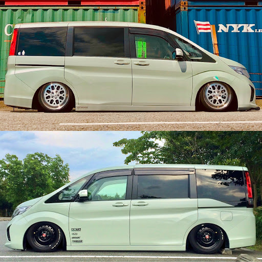 ステップワゴン の Stay Home エアサス 超車高調 生脚に関するカスタム メンテナンスの投稿画像 車のカスタム情報はcartune