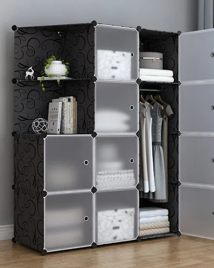 Organizer Storage Wardrobe Partitions Portable Bedroom Pl... - 1