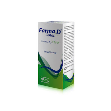 Farma D Gotas Vitamina D3 200 UI Farma Caja x 10 ml  