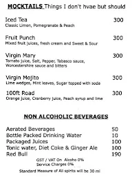 Doffpub and Lounge menu 1