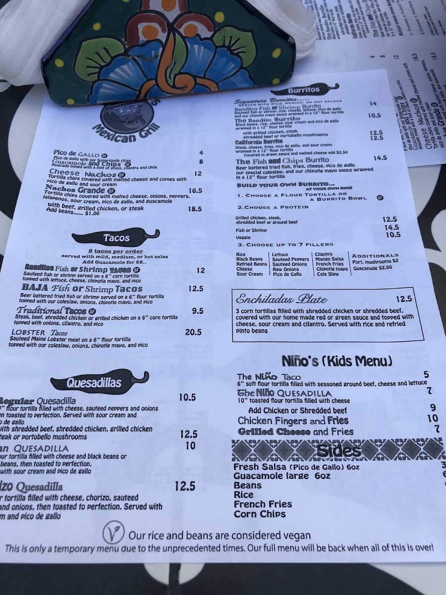 June 2021 menu