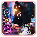 Neon, Night, Street, Man Theme & Live Wal 1.0 APK Baixar