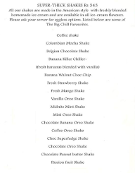 The Big Chill menu 6