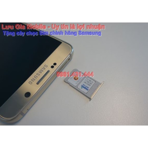 Khay Sim Galaxy Note 5 2 Sim Chính Hãng Samsung + Tặng Cây Chọc Sim Chính Hãng