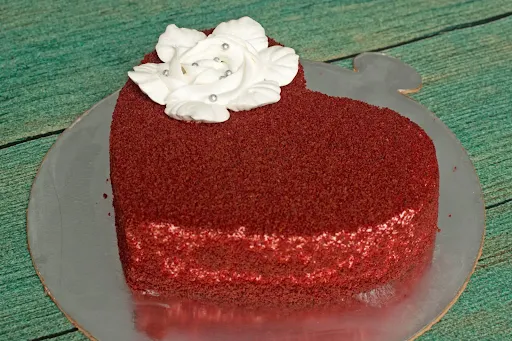 Red Velvet Heart Cake