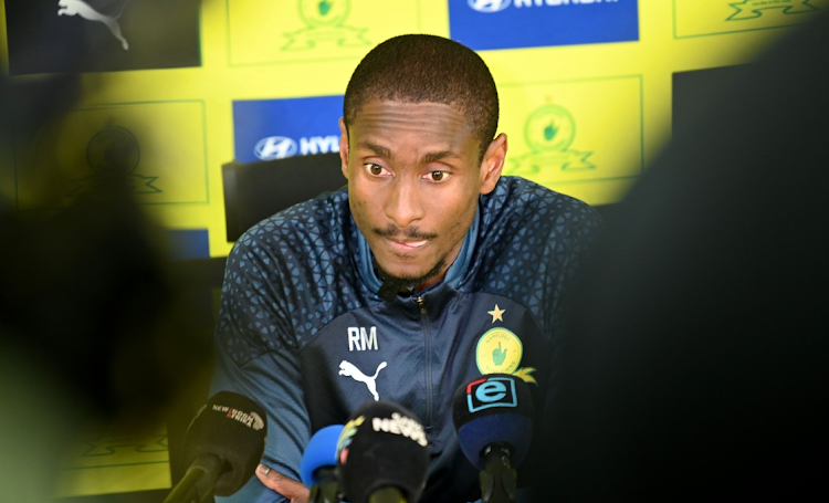 Mamelodi Sundowns coach Rulani Mokwena during a press conference at their base in Chloorkop in Midrand, Johannesburg on August 7 2023.