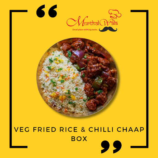 Veg Fried Rice & Chilli Chaap Box