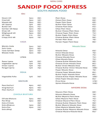 Sandip Food Express menu 1