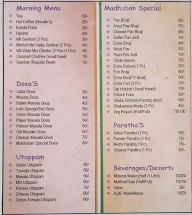 Madhuja menu 4