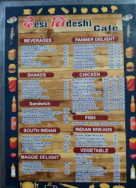 Desi Videshi Cafe menu 1