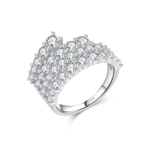 Title 3, Trendy High-end S925 Silver Ring with a unique ...