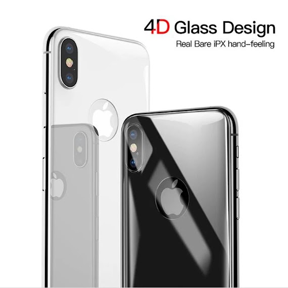 Kính Cường Lực Chống Trầy Mặt Lưng Baseus Cho Iphone X Tempered Glass 4D - Hàng Chính Hãng