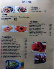 Bowler's Den menu 1