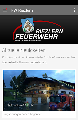 Screenshot Freiwillige Feuerwehr RIEZLERN