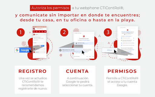 CTiContRol® Webphone para Google Workspace