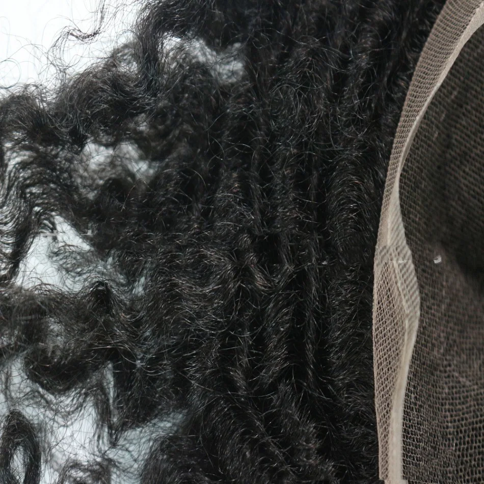 Parrucca Uomo in Pizzo Africano Capelli Veri Aspetto Naturale ed Elegante Perfetta per un Look Autentico e un Comfort Ottimale