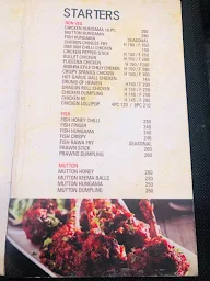 Calicut restaurant menu 1