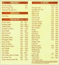 Murliwala Bakers menu 2