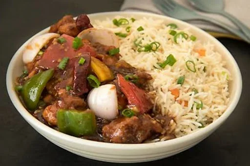 Veg Manchurian Rice Bowl