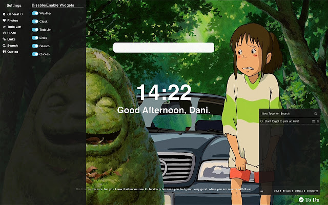 Spirited Away Wallpapers New Tab