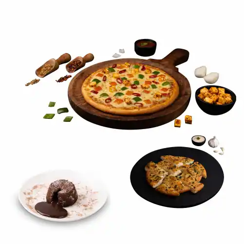 Premium Medium Pizza Combo Veg