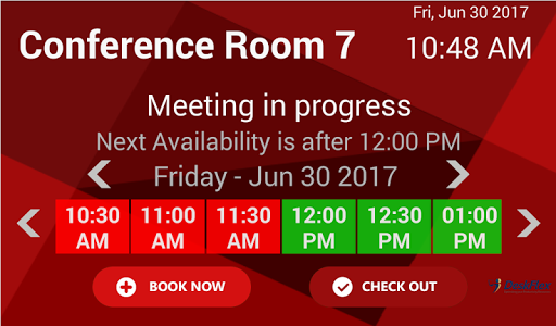 Screenshot DeskFlex - Room Display