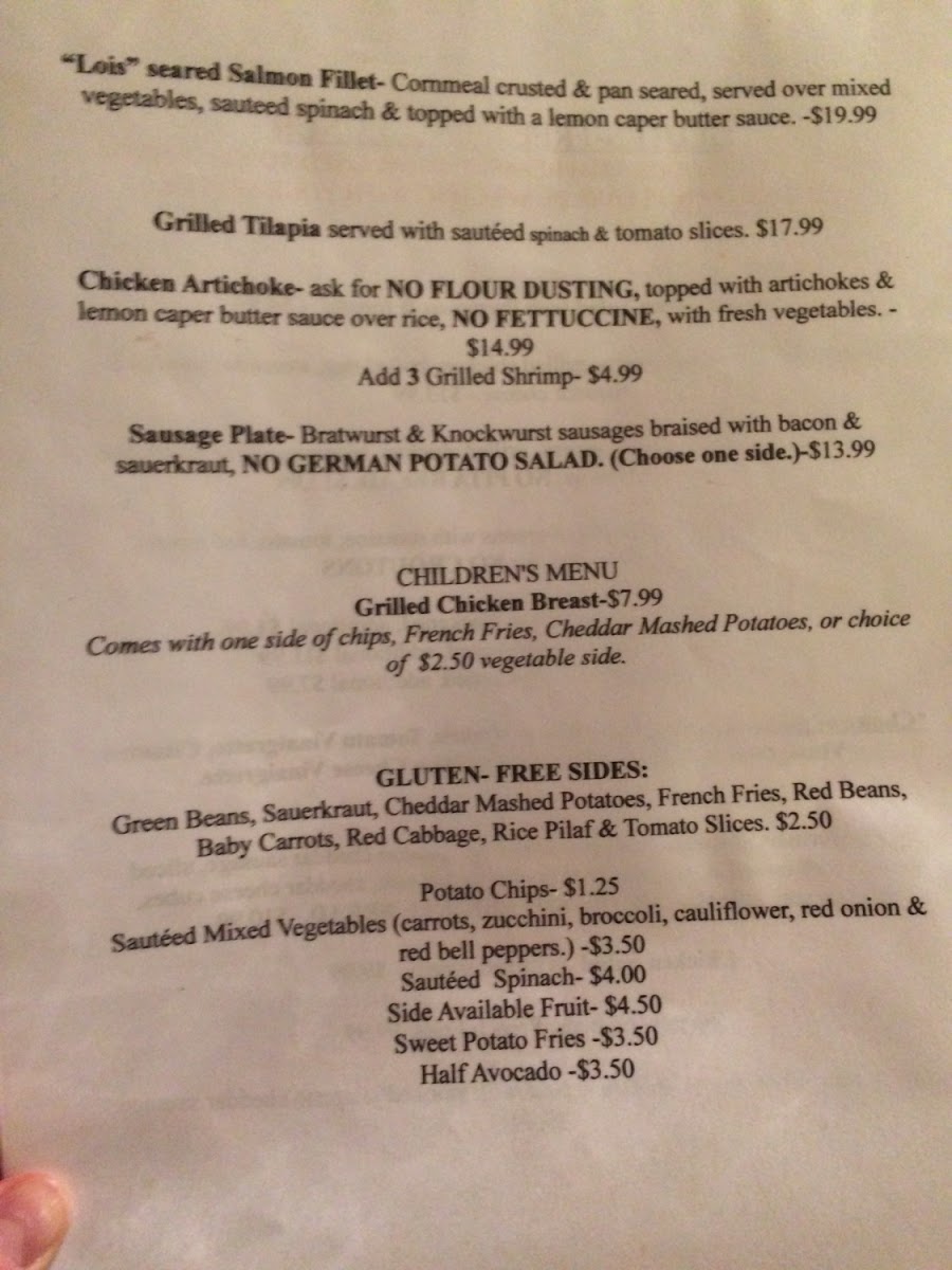 Gluten-Free at Rathskeller